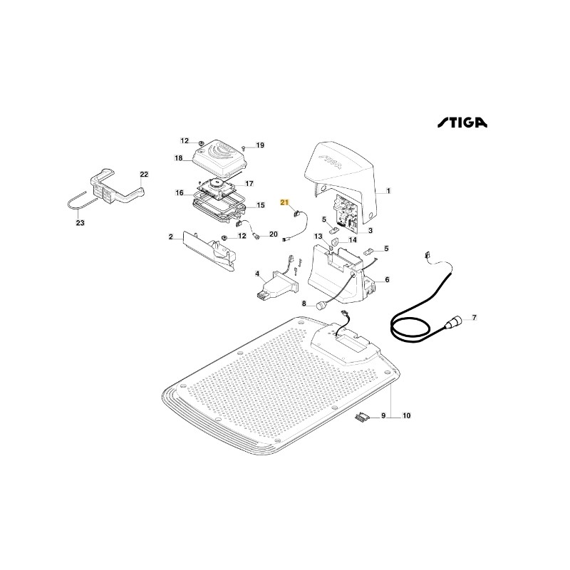 Câble carte gps robot tondeuse modèles A1000 A1500 ORIGINAL STIGA 122063047/0