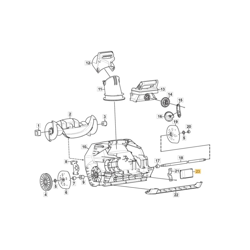 Electronic board snowplow models ST8051AE ORIGINAL STIGA 118820597/0