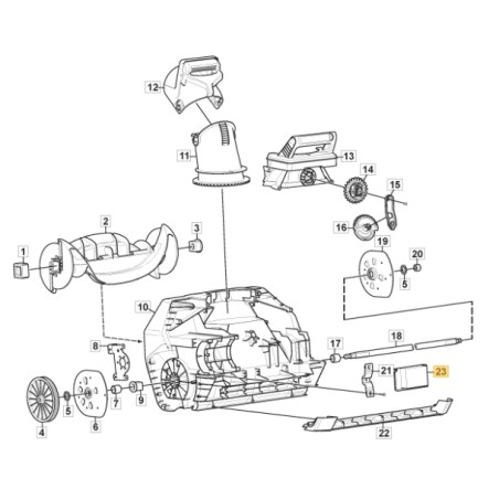 Electronic board snowplow models ST8051AE ORIGINAL STIGA 118820597/0 | Newgardenstore.eu