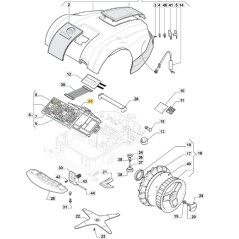 Compatible avec de cartes robotiques  ORIGINAL STIGA 112600334/0