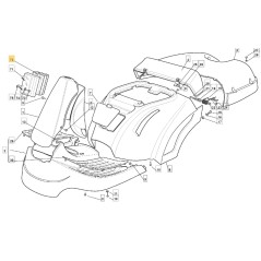 Platinenschutz für Traktoren Modelle 1228H 1436H ORIGINAL STIGA 125600021/1