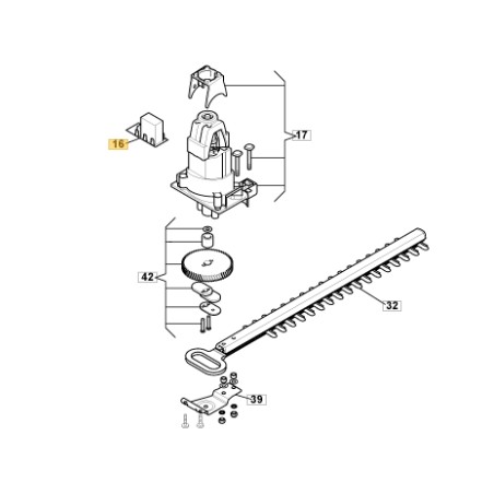 Carte électronique taille-haie AHT500E ORIGINAL STIGA modèles 118800585/0 | Newgardenstore.eu