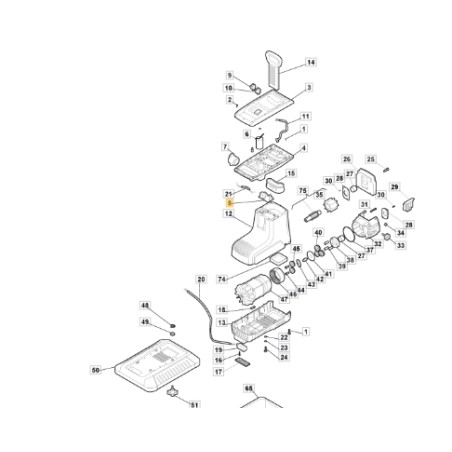 Destructeur de cartes électroniques modèles MS2500 ORIGINAL STIGA 118802172/0 | Newgardenstore.eu