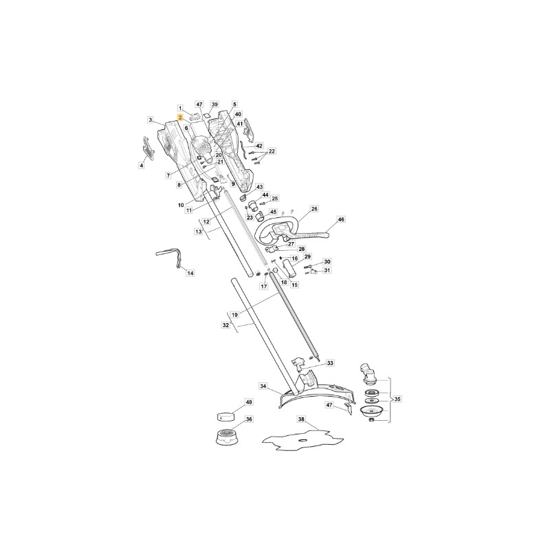 Electronic board brushcutter models B3548Li ORIGINAL STIGA 118804126/0