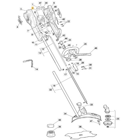 Bürstenschneider-Elektronikkarte B3548Li ORIGINAL STIGA Modelle 118804126/0 | Newgardenstore.eu