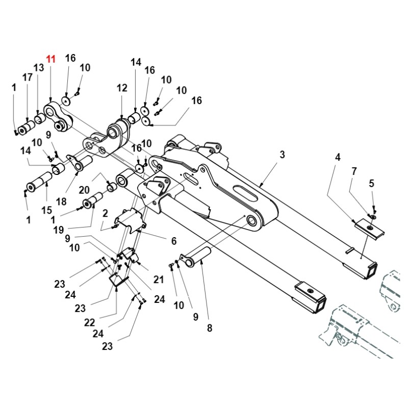 Connecting rod tractor models TURBOLOADER ORIGINAL GIANNI FERRARI 01.60.20.0722