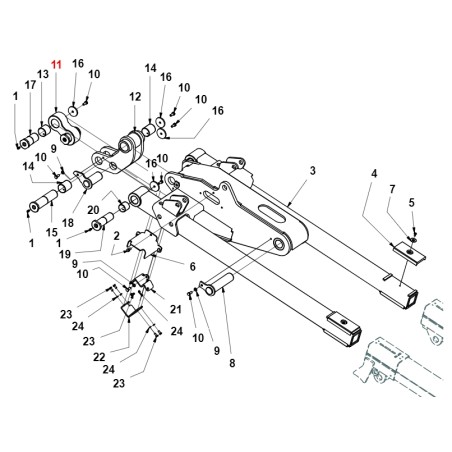 Connecting rod tractor models TURBOLOADER ORIGINAL GIANNI FERRARI 01.60.20.0722 | Newgardenstore.eu