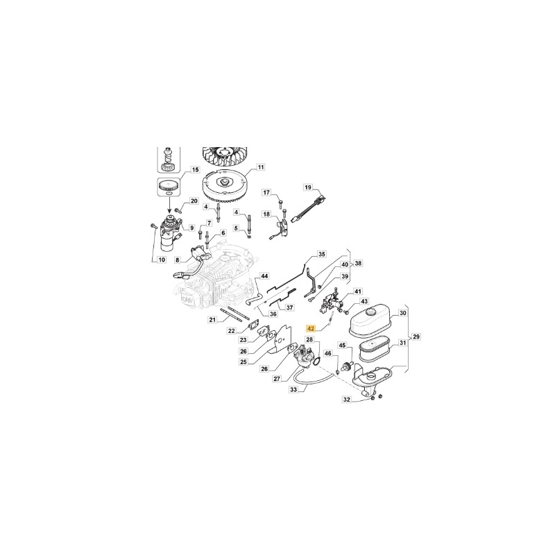 Rasentraktor-Federmäher Modelle 66Q ORIGINAL STIGA 118551128/0