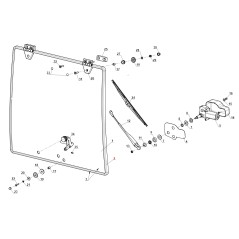 Gasket glass tractor models PG SR ORIGINAL GIANNI FERRARI 95187100142 | Newgardenstore.eu