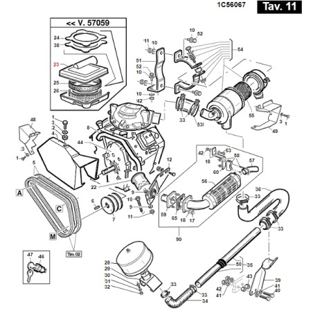 B&S prefilter suction hose ORIGINAL GIANNI FERRARI lawn tractor 01.50.00.2671 | Newgardenstore.eu