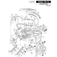 ORIGINAL GIANNI FERRARI tractor de césped depósito de expansión 00.75.00.0074 | Newgardenstore.eu