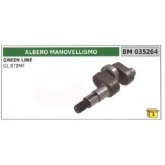 Vilebrequin pour tondeuse GREEN LINE GL 870MF | Newgardenstore.eu