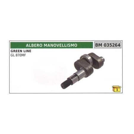 Crankshaft for mower GREEN LINE GL 870MF | Newgardenstore.eu