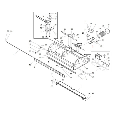 Tubo convogliatore trincia rasaerba ORIGINALE GIANNI FERRARI 01.50.01.5511 | Newgardenstore.eu