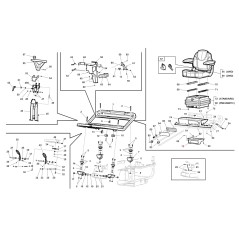 Support de tracteur PG SR modèles ORIGINAL GIANNI FERRARI BFB 95600100006