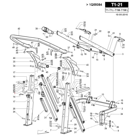 ORIGINAL GIANNI FERRARI tracteur de pelouse support de tuyau 01.60.00.1316 | Newgardenstore.eu