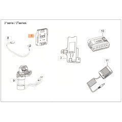 Batteriehalter für Rasenmähermodelle G48TKE ORIGINAL EMAK L66151974