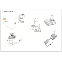 Câble de démarrage pour tondeuse à gazon modèles G48TKE ORIGINAL EMAK L66152070