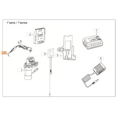 Câble de démarrage pour tondeuse à gazon modèles G53TKE ORIGINAL EMAK L66151971