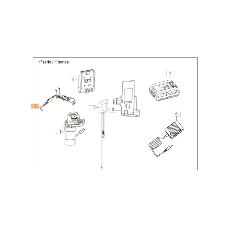 Câble de démarrage pour tondeuse à gazon modèles G53TKE ORIGINAL EMAK L66151971