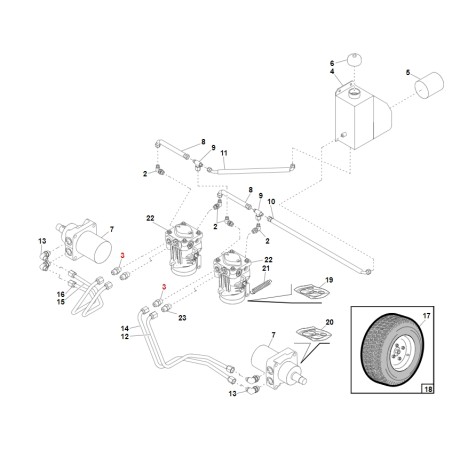 Adaptateur pour tracteur de pelouse ORIGINAL GIANNI FERRARI 93900583126 | Newgardenstore.eu