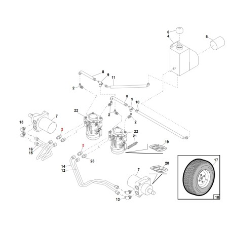 Adattatore trattorino rasaerba modelli SRZ ORIGINALE GIANNI FERRARI 93900583126 | Newgardenstore.eu