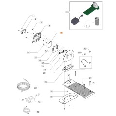 Carte électronique robot modèles ORION700 ORIGINAL EMAK AK470921