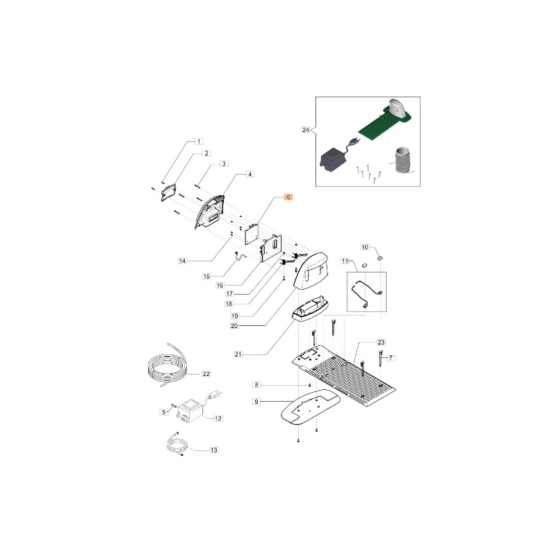 Carte électronique robot modèles ORION700 ORIGINAL EMAK AK470921