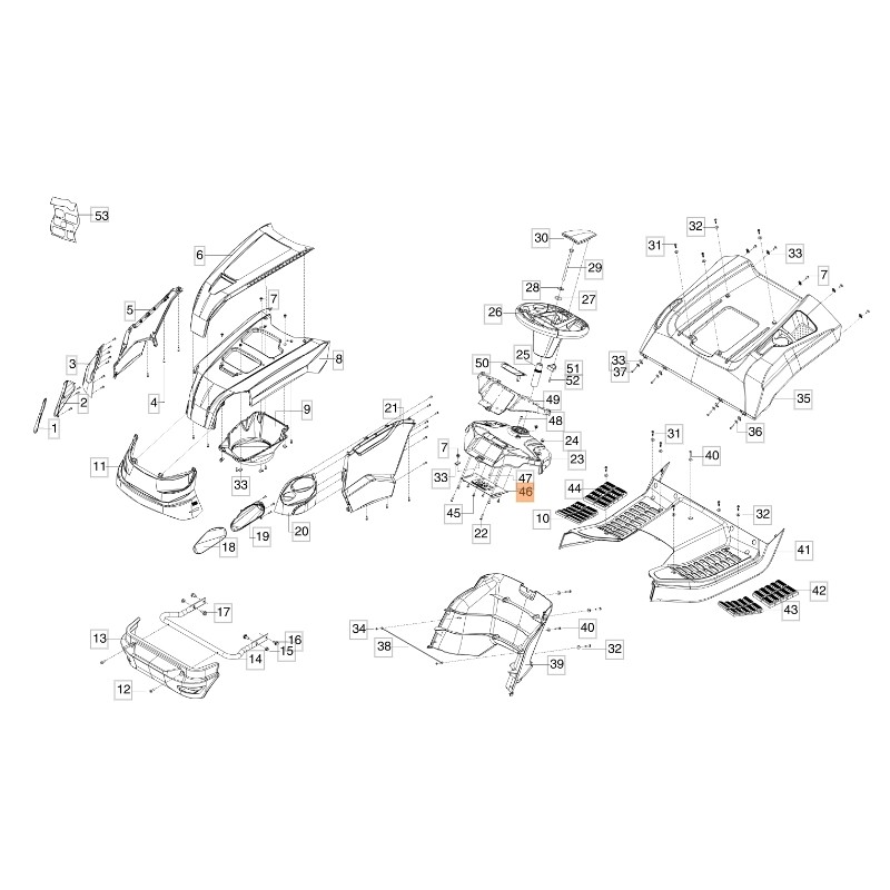 Carte électronique ORIGINAL EMAK tracteur tondeuse AK457699