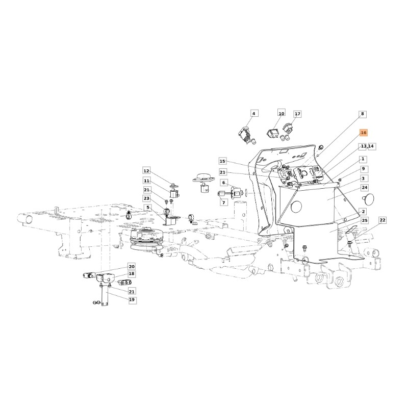 ORIGINAL EMAK SGN341271224R lawn mower lawn tractor electronic board.