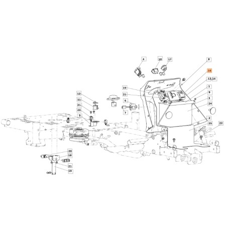 ORIGINAL EMAK SGN341271224R Rasenmäher-Elektronikplatine | Newgardenstore.eu