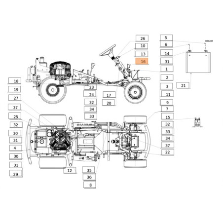 ORIGINAL EMAK SGN341271160 cortadora de césped placa electrónica | Newgardenstore.eu