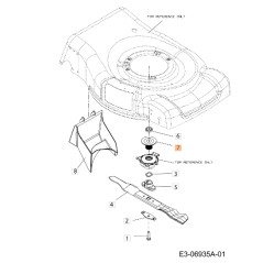 ORIGINAL EMAK G55VBX cortacésped polea de arranque C75604311A