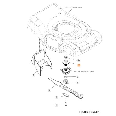 ORIGINAL EMAK G55VBX cortacésped polea de arranque C75604311A | Newgardenstore.eu