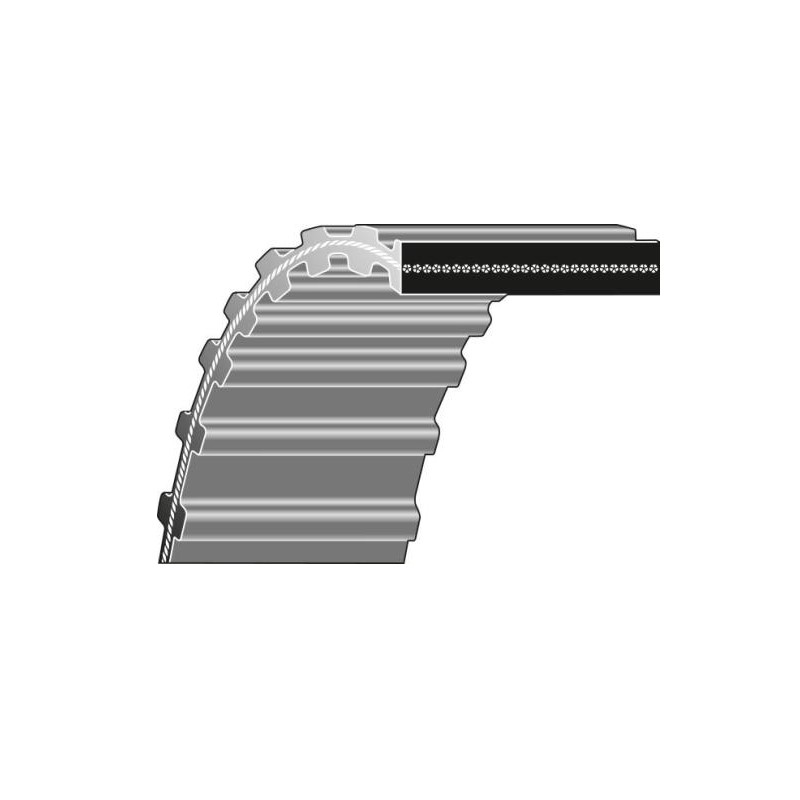 Traktorantriebsriemen Modelle RT6127.0ZL STD 1912-DS8M-25 122-097