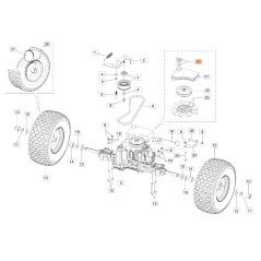 Tapón depósito tractor modelos MISTRAL72/13H ORIGINAL EMAK 68130569