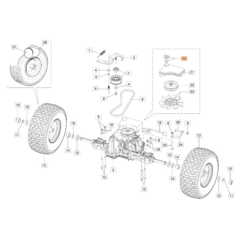 Tankdeckel Traktor Modelle MISTRAL72/13H ORIGINAL EMAK 68130569