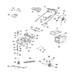 Câble frein moteur tondeuse MAX44TH ORIGINAL EMAK modèles 66060507R | Newgardenstore.eu