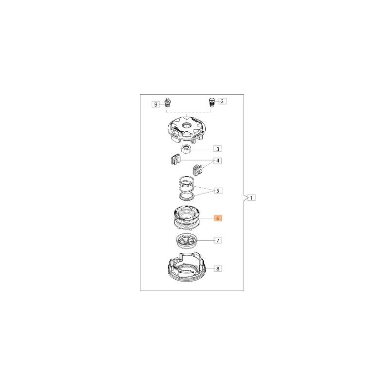 Bobina senza filo TAP&GO EVO110 decespugliatore ORIGINALE EMAK 61460023