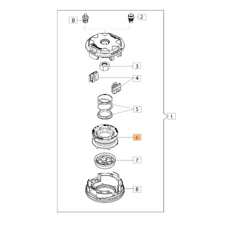 Bobina senza filo TAP&GO EVO110 decespugliatore ORIGINALE EMAK 61460023 | Newgardenstore.eu