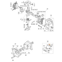 ORIGINAL EMAK models 720 brushcutter vent valve 4098658AR