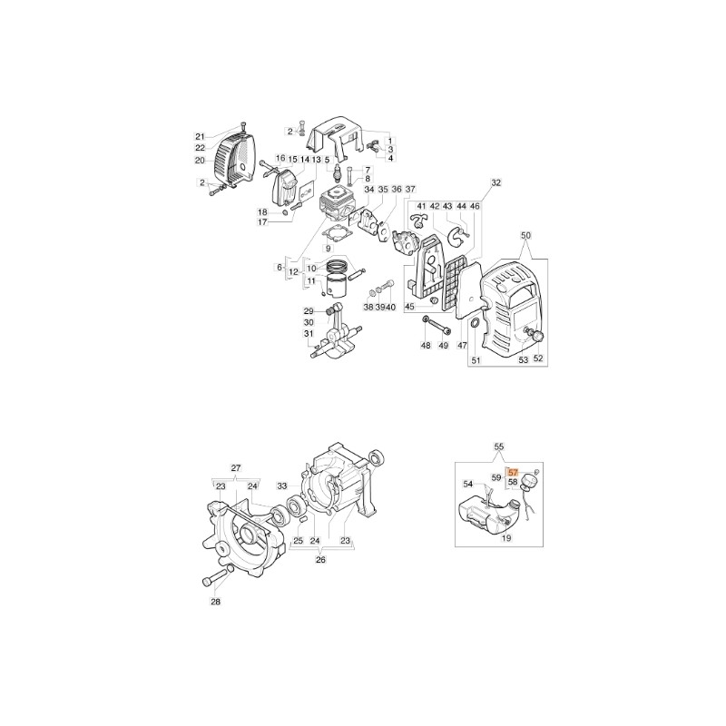 ORIGINAL EMAK models 720 brushcutter vent valve 4098658AR