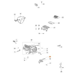 ORIGINAL OLEOMAC Kettensäge Modelle 936 937 Ölzufuhrschlauch 50050049R