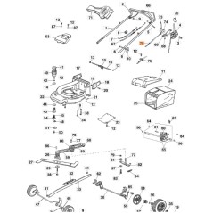 Cavo tagliaerba rasaerba modelli MAX48VBX ORIGINALE OLEOMAC 66060086