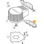 ORIGINAL STIGA GT30e cuchilla del tractor de césped inferior protector de cable 325600145