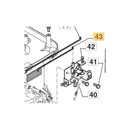 Hebel ORIGINAL STIGA Luftsteuerstange für Rasentraktor 1328H 118551398/0 | Newgardenstore.eu