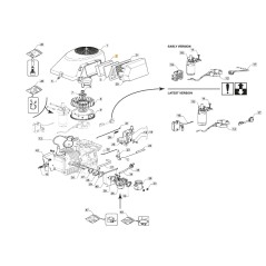 Motorbehälter für Rasentraktormodelle ST400 ORIGINAL STIGA 118551273/0