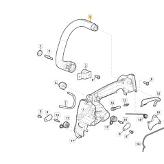 Impugnatura maniglia ORIGINALE STIGA per motosega AC27TC - E2730 118804780/0