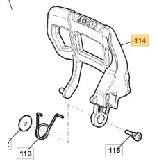 ORIGINAL STIGA protector de mano para motosierra AC27T - APR527 118804798/0 | Newgardenstore.eu