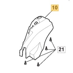 Cubierta de plástico ORIGINAL STIGA cortacésped BT6748TBIS - EP484TH 322055329/0 | Newgardenstore.eu